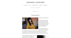 Desktop Screenshot of johanna-leuschen.de